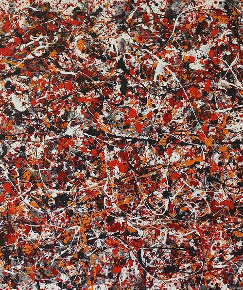 J. Pollock style acrylic by M.Y. by Max Yaskin