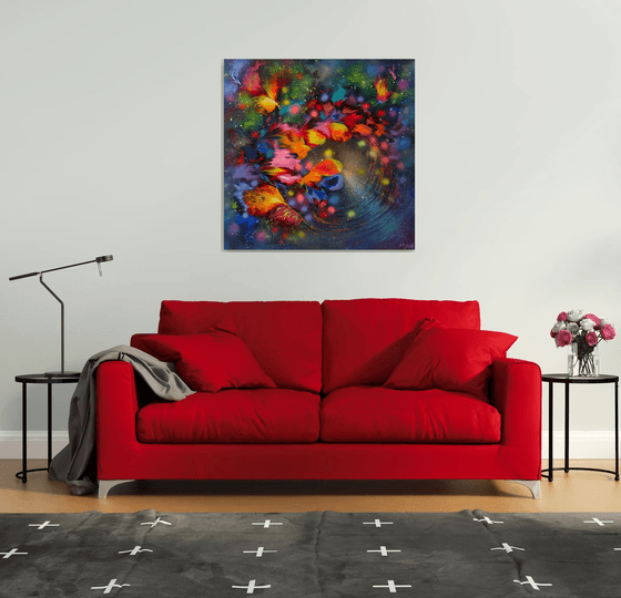 "Evening Flower Dance" Large Painting