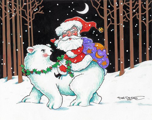 Santa's Polar Bear by Ben De Soto