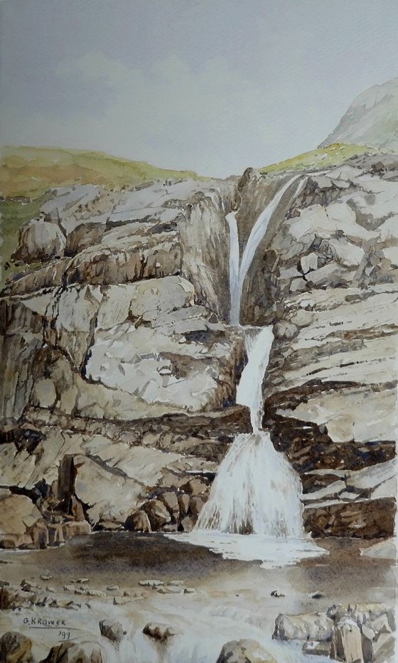 Waterfall Glencoe. Scotland