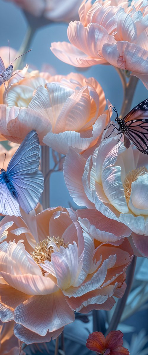 Butterfly Garden 17 by MICHAEL FILONOW