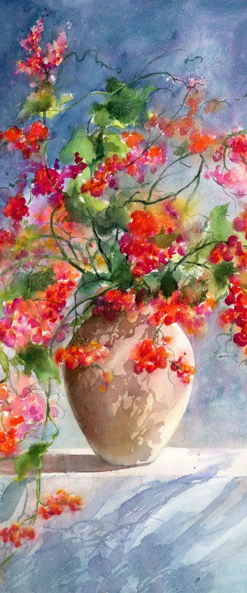 Red berries by Cecilia Xiao