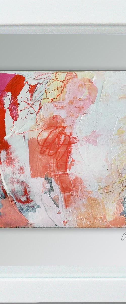 Framed ready to hang original abstract  - Wish #3 by Carolynne Coulson
