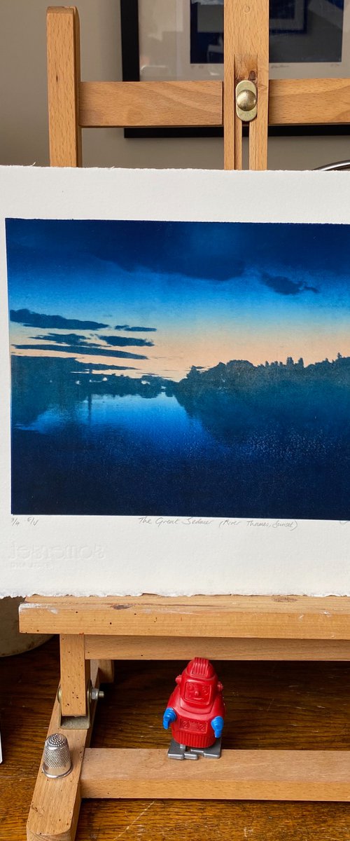 The Great Seducer (River Thames, Sunset) by Diane McLellan