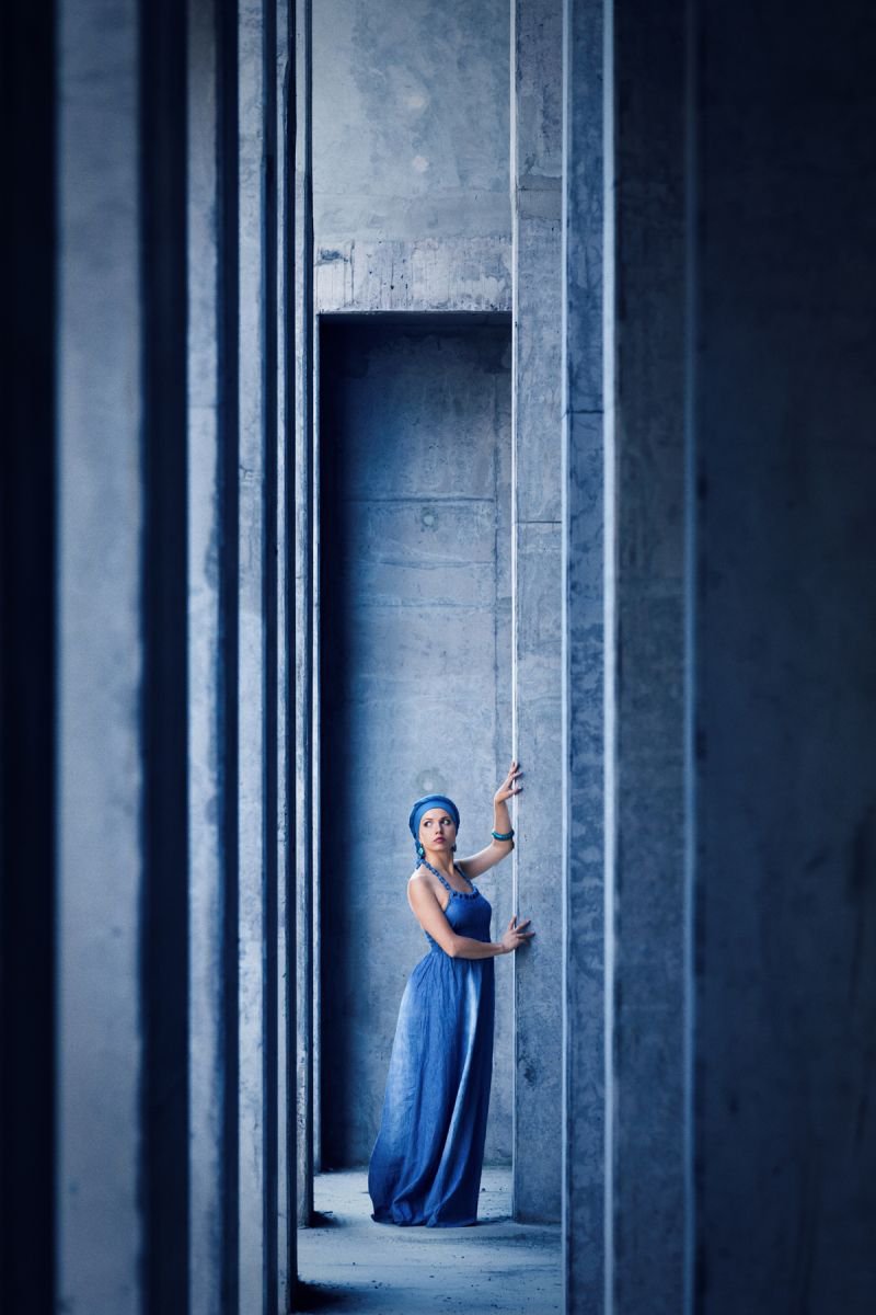 Photorealistic Abstract Photograph By Peter Zelei, 24 X 16", The Ziggurat I., Original Artwork