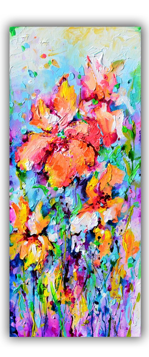 Iris Flower Field by Soos Roxana Gabriela