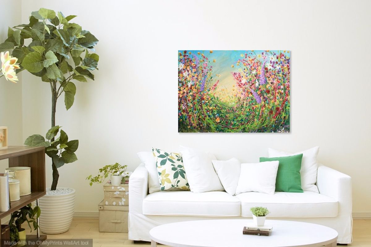 The Garden Acrylic painting by Emma Sian Pritchard | Artfinder