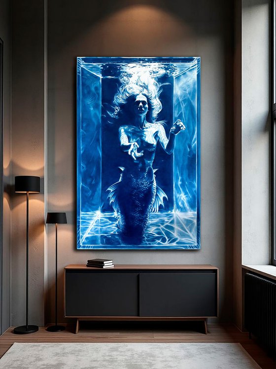 The Mermaid's Secret - Large Blue Nude