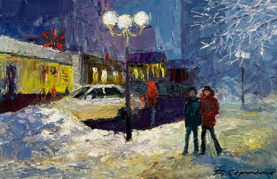 Winter Evening in the City