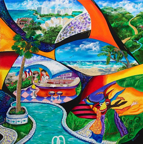 Isla del Encanto - Puerto Rico Art by Galina Victoria