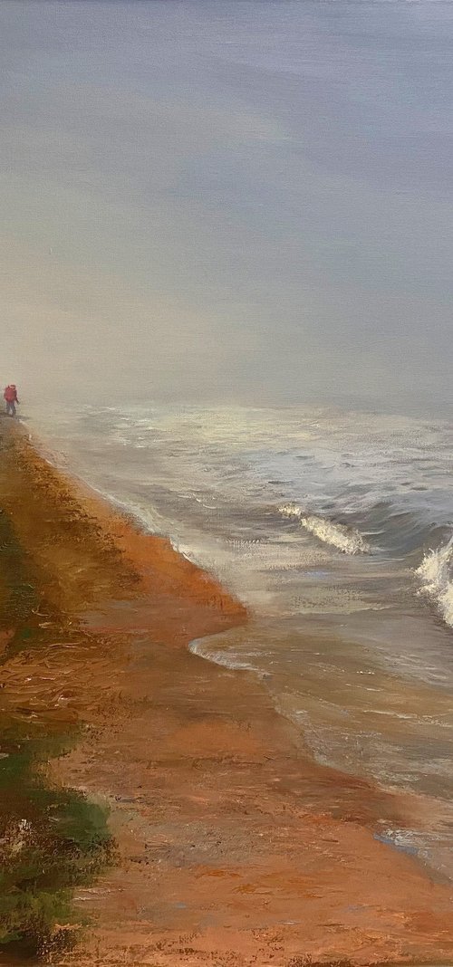 The Foggy Beach by Irina Sergeyeva