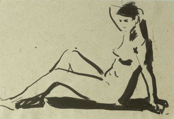 NUDE 4 (INK SKETCH)