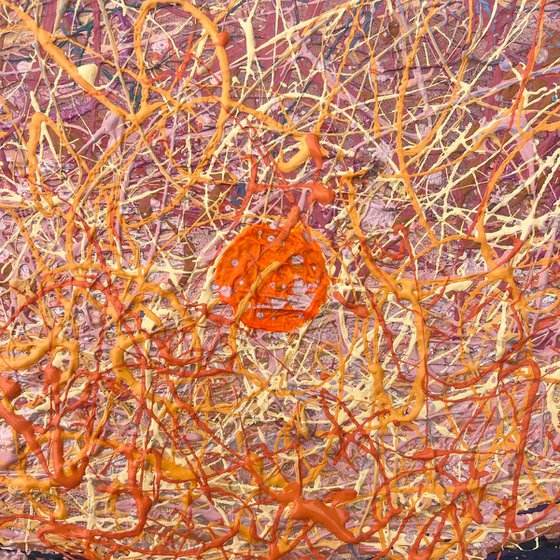 Golden Solace - diptych, framed