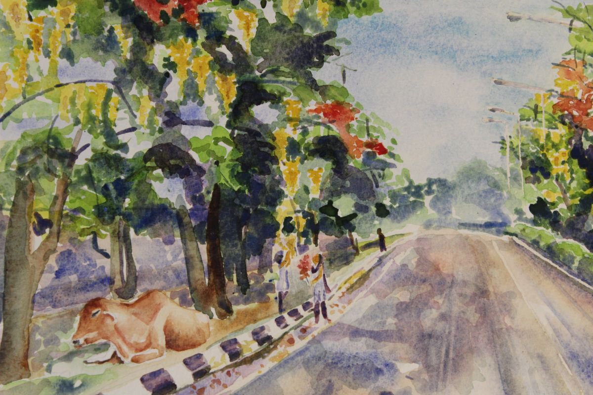 Spring In India watercolor
