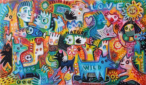 LOVE NATURE IN COVID TIME 105x180cm