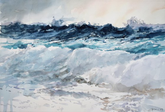 Breaking the waves  ( 68X48 )