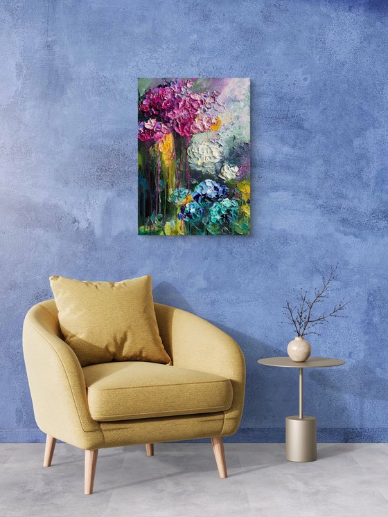 Rainbow Hydrangea II — Floral