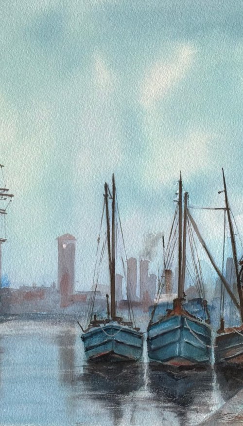 Glasgow Harbour, A Bygone Age by Darren Carey