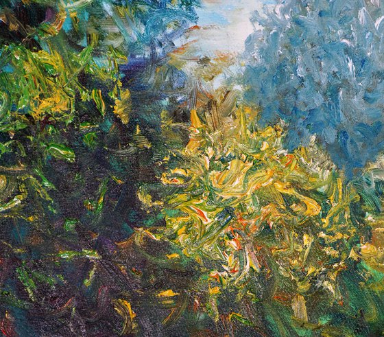 Magical Water Lilies C 1 / Oil