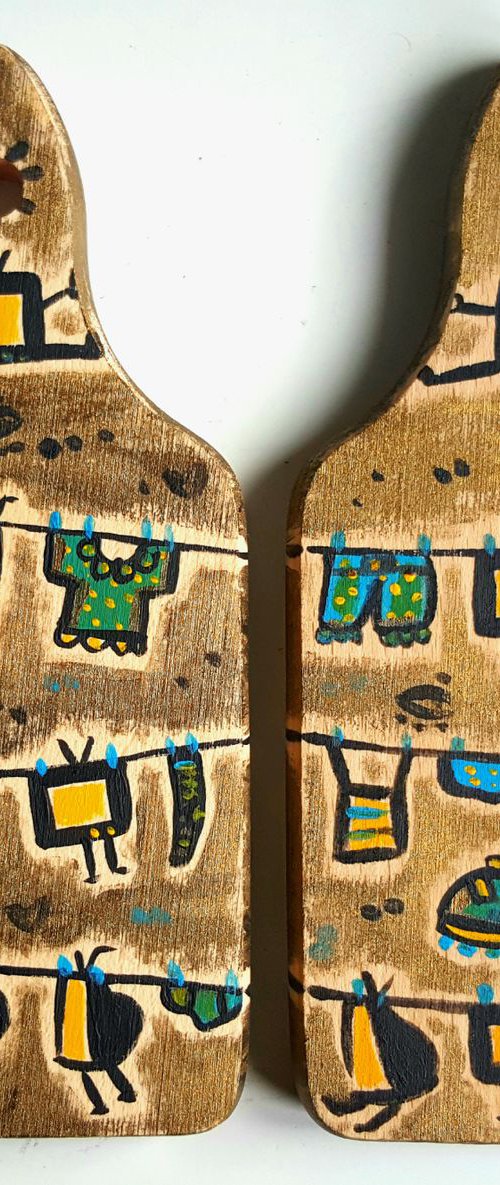 African Laundry Televisions by Maria Luisa  Azzini