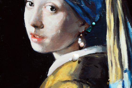 Girl with a Pearl Earring, after Vermeer (L'une 108)