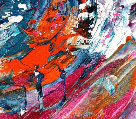 Turquoise magenta Whirl A 1
