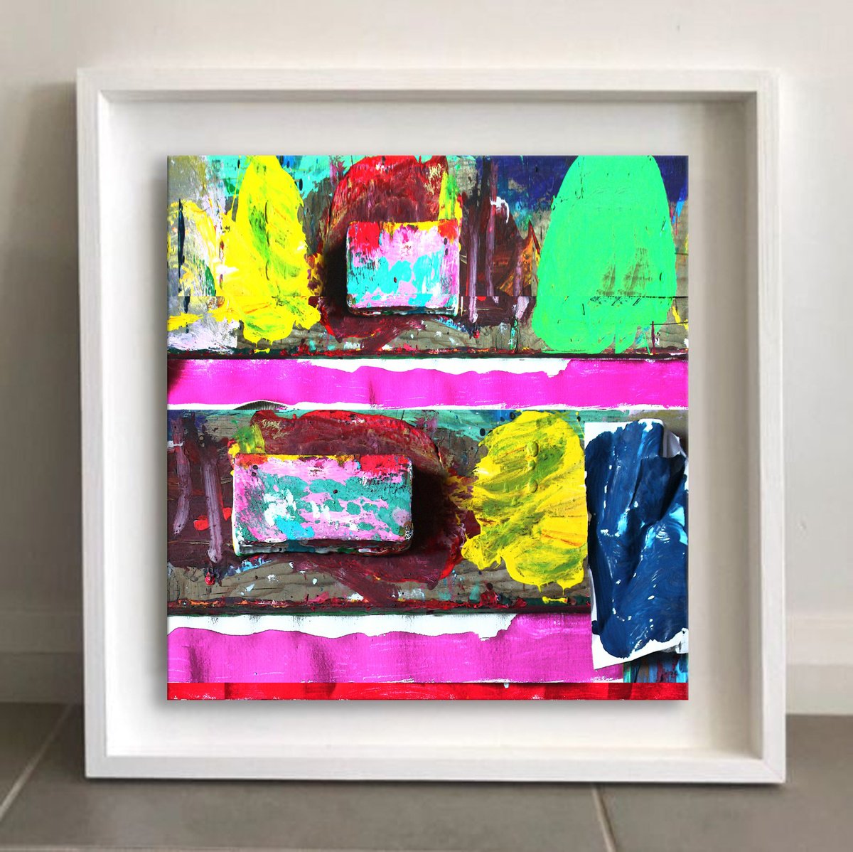 Abstract Giclee Print By Mir-Jan, 23 X 24", Abstract 205, Original Artwork