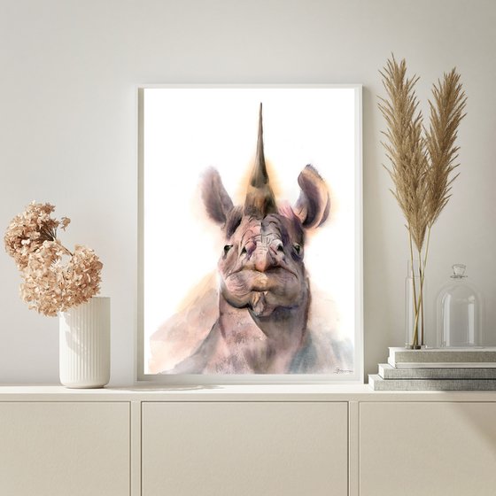 Rhino portrait