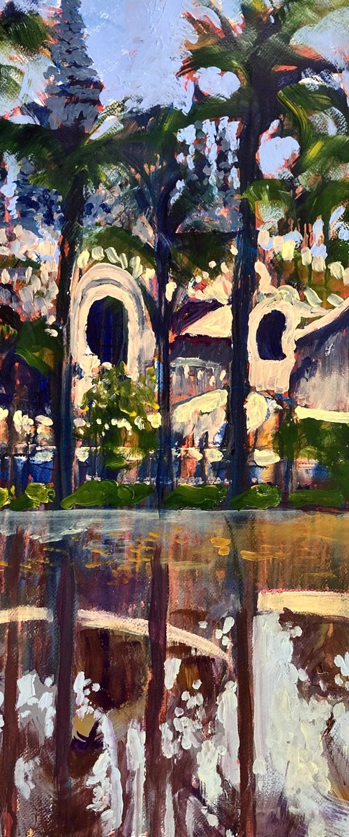 Temple with trees by John Cottee
