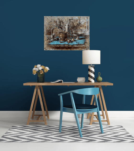 Silver Turquoise Moody Kitchen