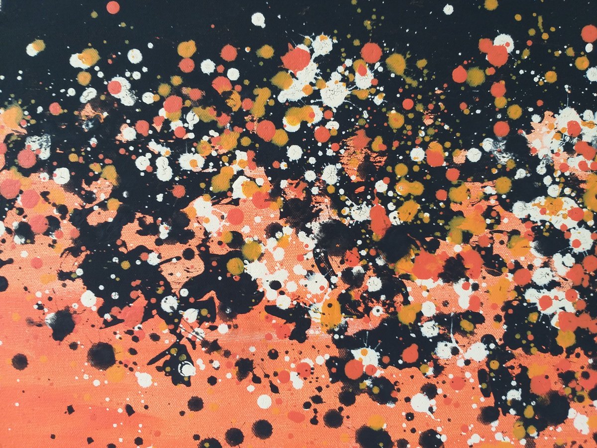 Max Yaskin | Original Acrylic Painting | Sunset In New York 2 By M.y. | 213 X 106Cm | Artwork For Sale On Artfinder