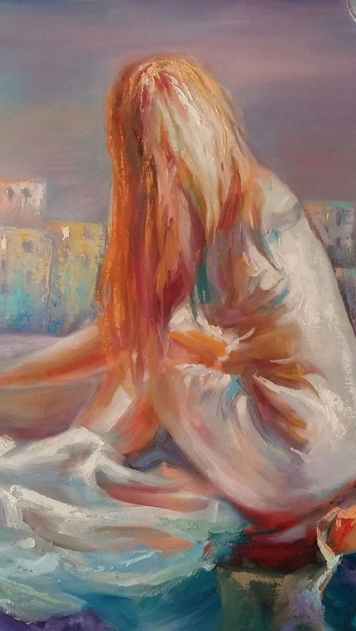 Oil painting Sweet dreams by Larissa Uvarova