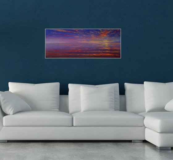 SUNSET SEA II. 100x42