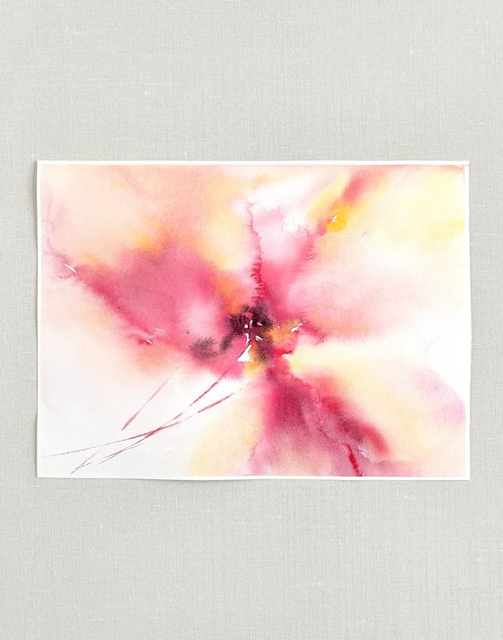 Pink abstract flowers