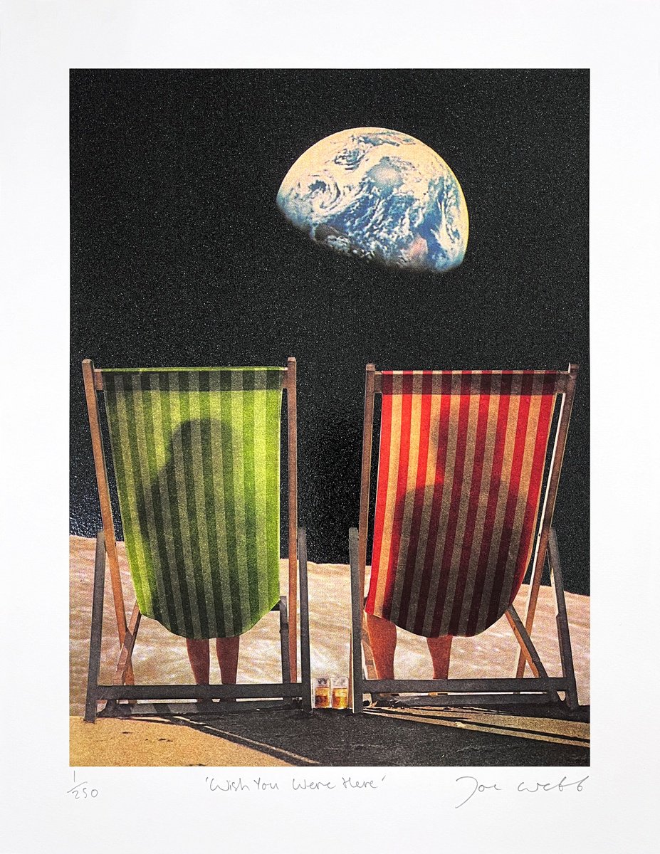 Joe Webb | Original Screenprint | Wish You Were Here | 34 X 44Cm | Artwork For Sale On Artfinder