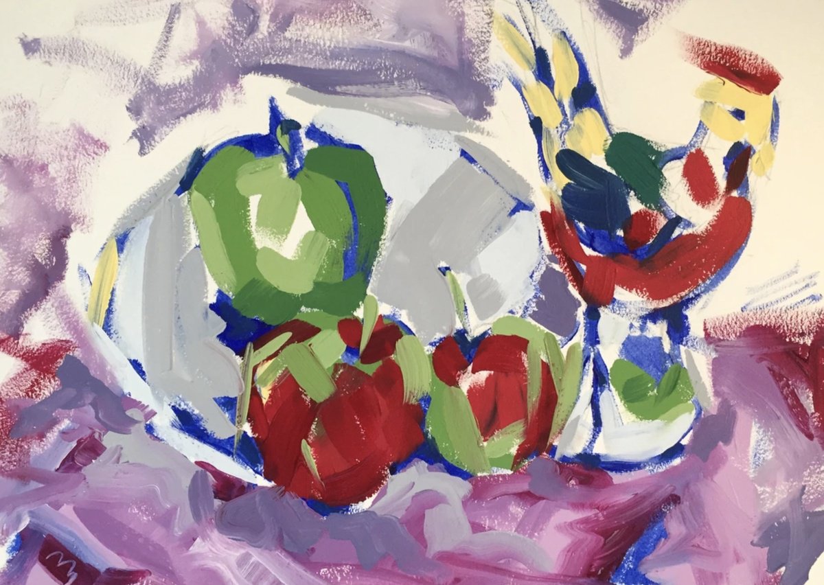 Pheasant And Apples By Tammy Silbermann, 13 X 10, Artwork For Sale On Artfinder