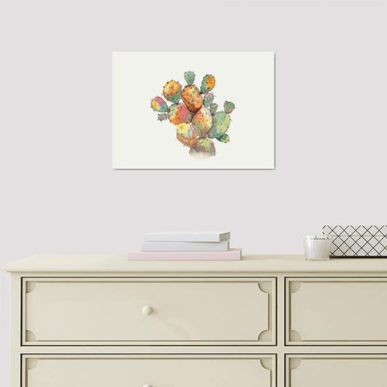 Watercolor Cactus 4