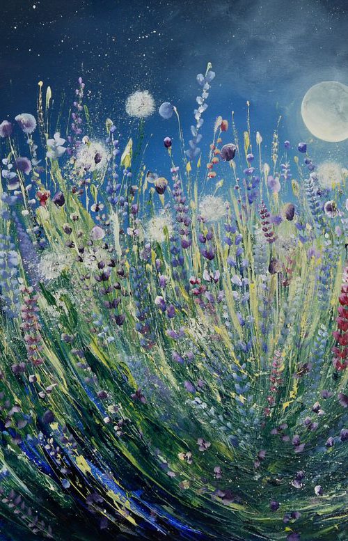 Sparkling light over the meadow by Emma Sian Pritchard