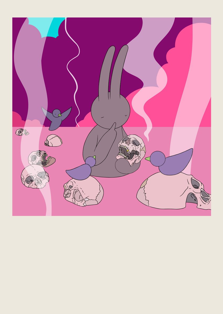 Animal Giclee Print By Mr Clement, 23 X 35", Sorry, I Came Too Late, Original Artwork