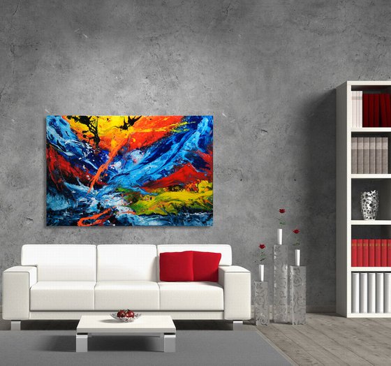 Beyond The Horizon - 150 x 100 cm - XXL (60 x 40 inches)