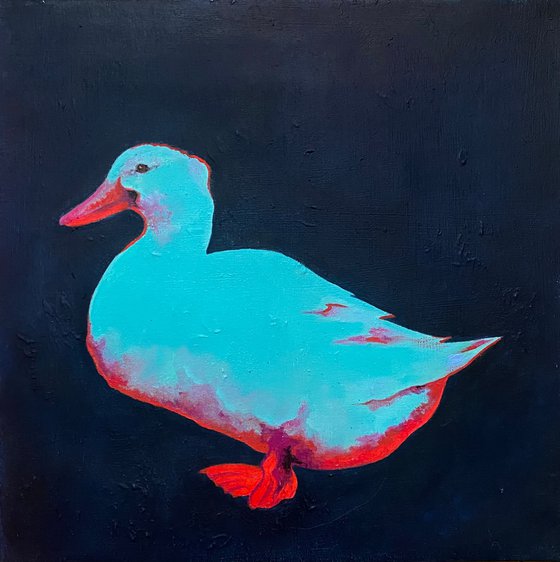 Duck neon aqua blue (2024)