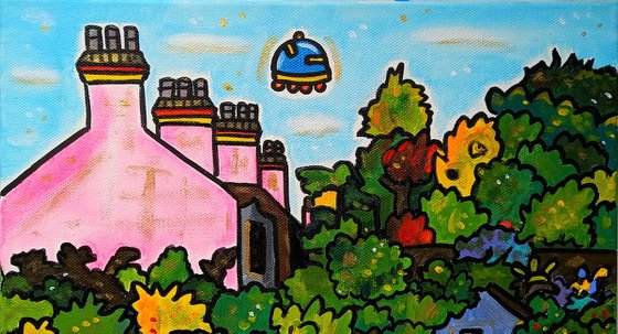 The back garden in Forest Hill, London