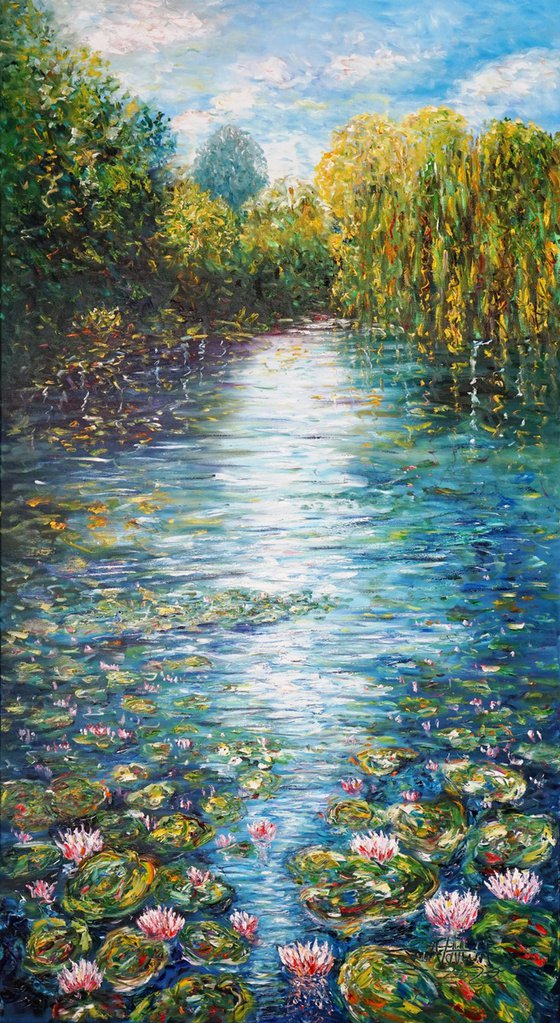 Magical Water Lilies C 1 / Oil