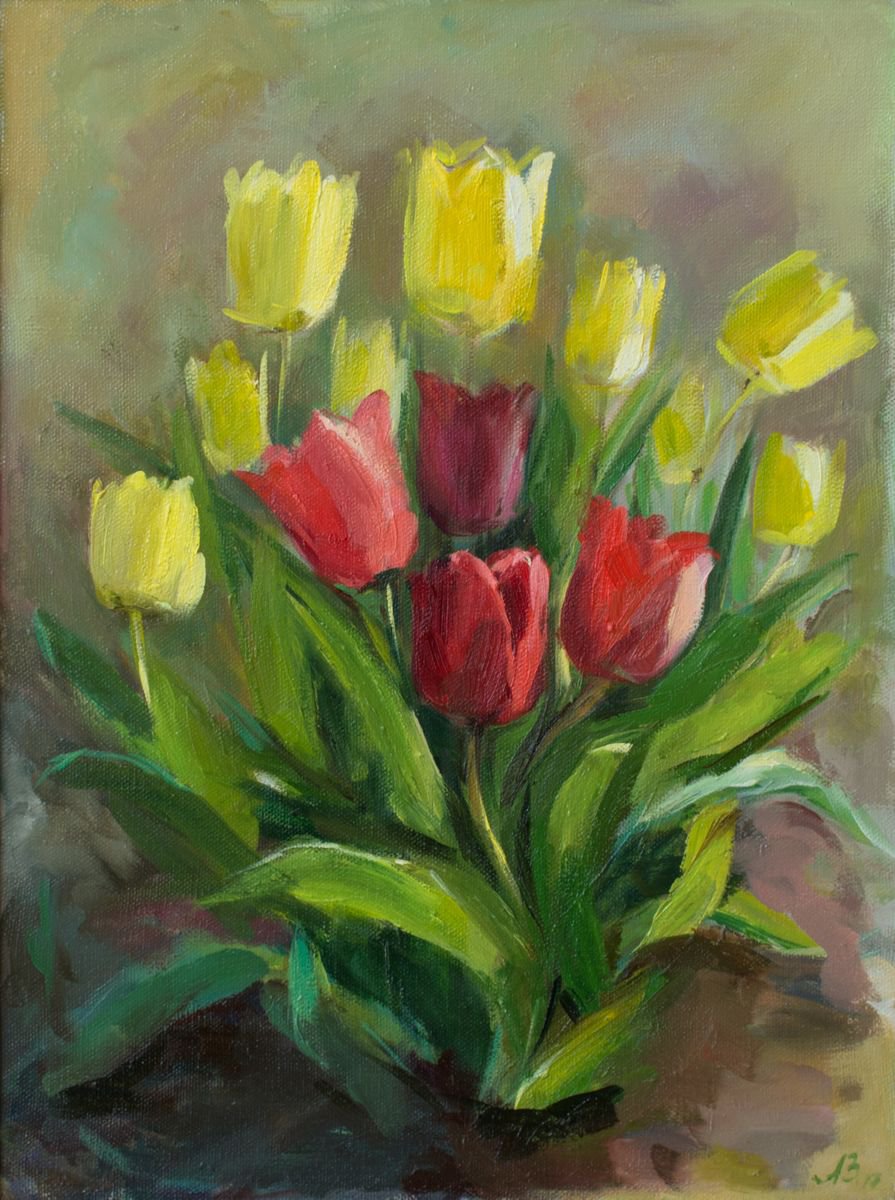 Tulips by Anna Pismenskova
