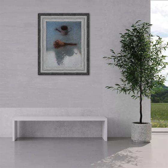 The Watering Can and the Dried Flowers