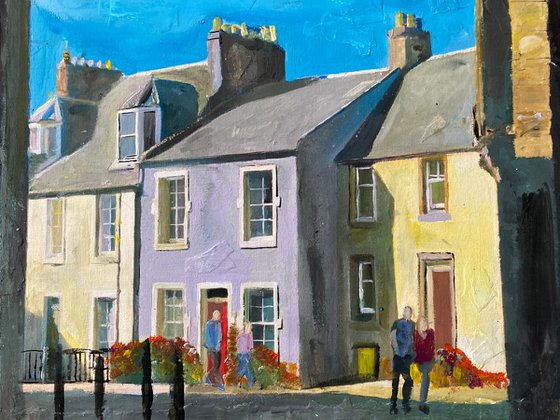 Scottish Houses In The Sun