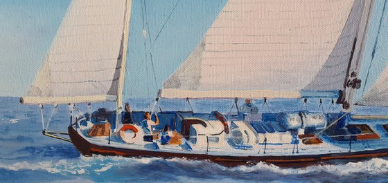 Seascape with Sailboats 27