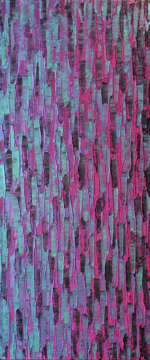 Blue iridescent pink color fade by Jonathan Pradillon