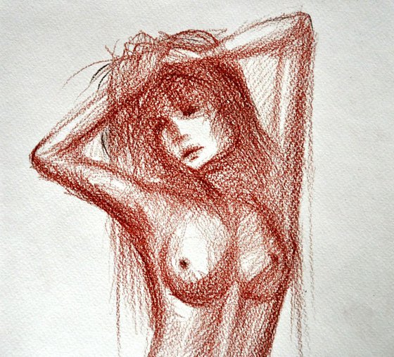 Nude Model Posing