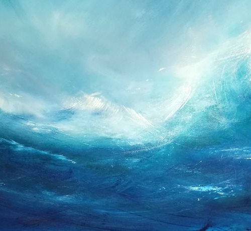 Pure Surf 2 - Surf, Wave Art, Seascape, by Mel Graham